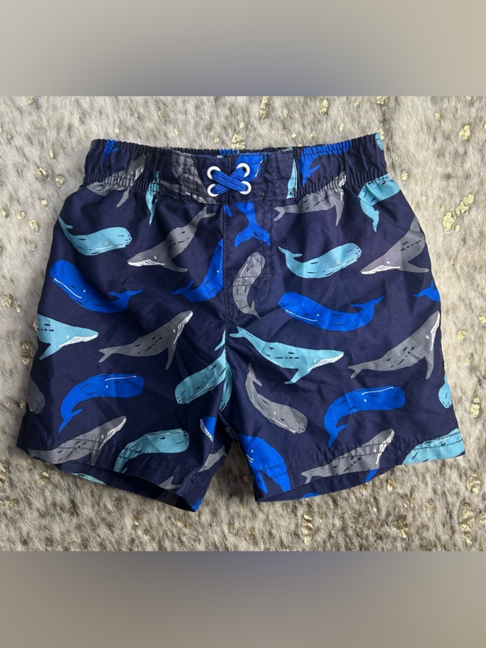 5 for $25🔥Cat & Jack Whale‎ Print Swim Trunk Shorts 3T
